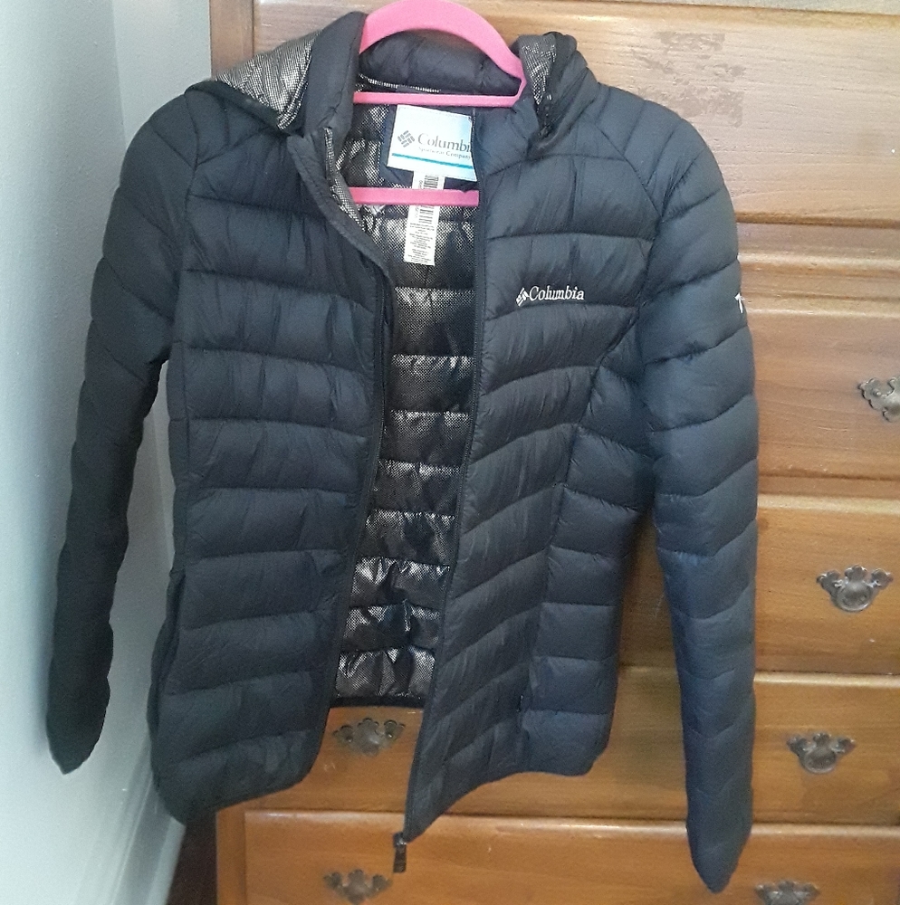 Columbia black puffer coat